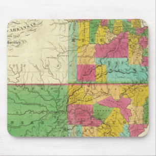 Staat Missouri und Territorium Arkansas Mousepad