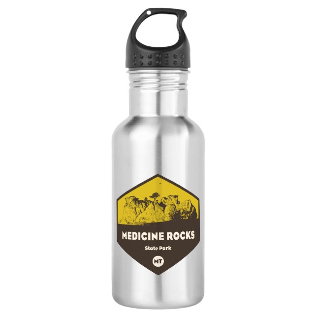 Staat Montana Edelstahlflasche (Vorderseite)