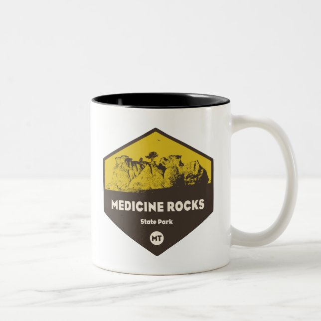 Staat Montana Zweifarbige Tasse (Rechts)