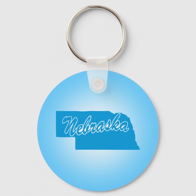 Staat Nebraska Schlüsselanhänger (Vorderseite)