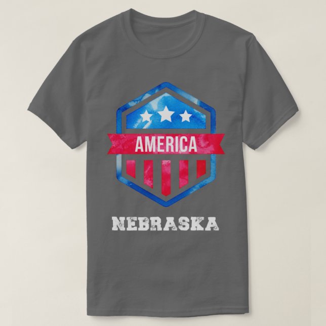 Staat Nebraska T-Shirt (Design vorne)