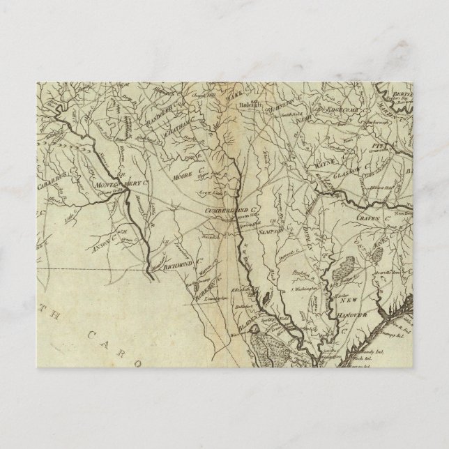 Staat North Carolina 2 Postkarte (Vorderseite)