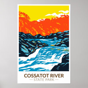 Staat Park Arkansas Vintag Poster
