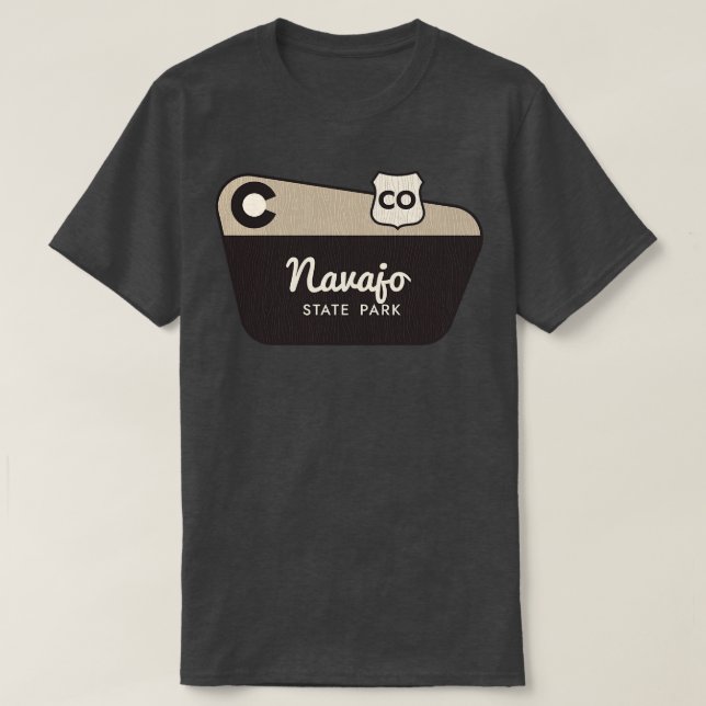 Staat Park Colorado Begrüßungszeichen T-Shirt (Design vorne)