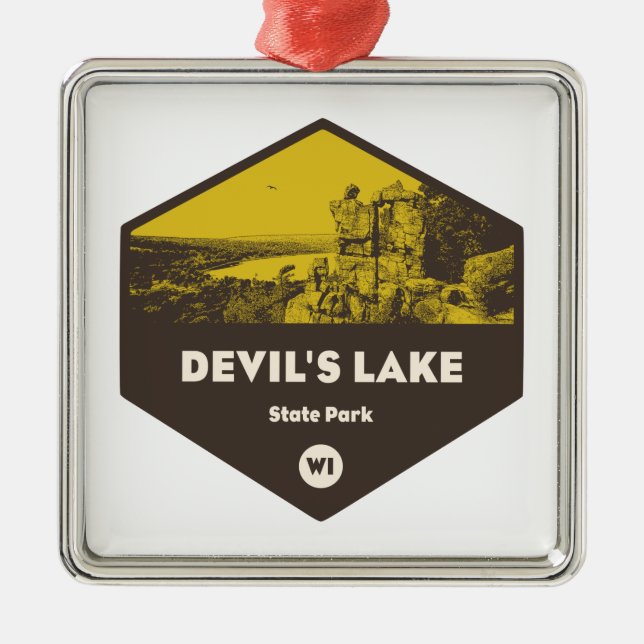 Staat Park Wisconsin Ornament Aus Metall (Vorne)