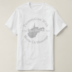 Staat PERSONALISIERTEN T - Shirt West Virginia