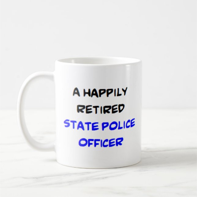 Staat-Polizeibeamte in Rente Kaffeetasse (Links)