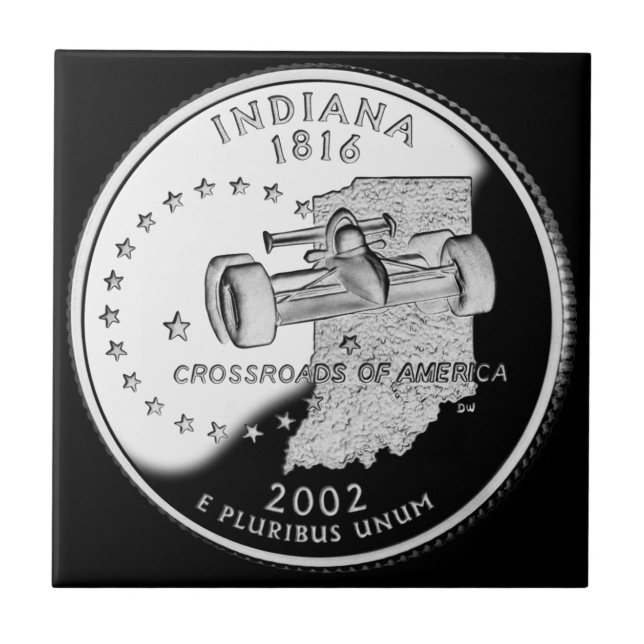 Staat Quarter of Indiana Reverse Side Imitats Fliese (Vorderseite)