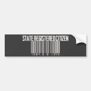Staat registrierter Bürger Autoaufkleber
