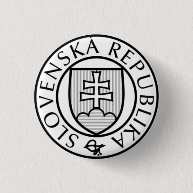 Staat Siegel der Slowakei Button (Vorderseite)