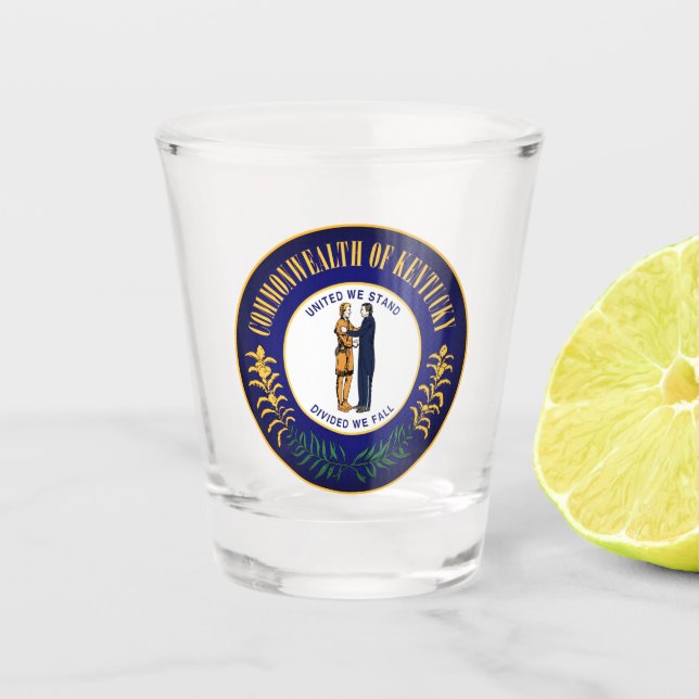Staat Siegel Kentucky Schnapsglas (Vorderseite)