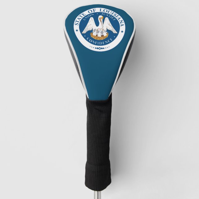 Staat Siegel Louisiana Golf Headcover (Vorderseite)