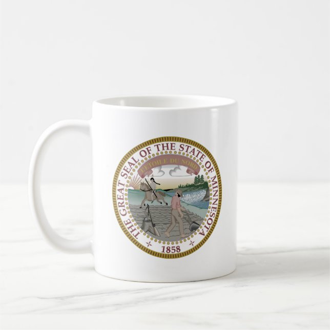 Staat Siegel Minnesota Kaffeetasse (Links)