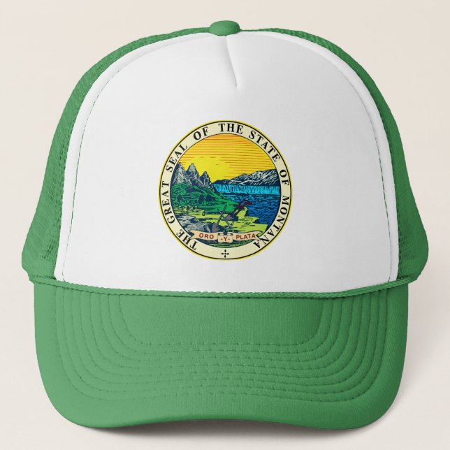 Staat Siegel Montana (USA) Truckerkappe (Vorderseite)