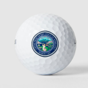 Staat Siegel Nebraska Golfball