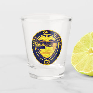Staat Siegel Oregon Schnapsglas