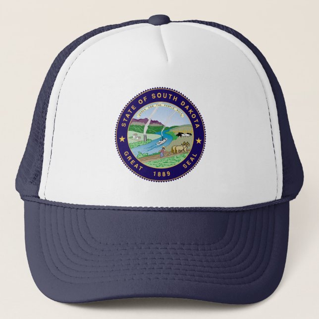 Staat Siegel South Dakota Truckerkappe (Vorderseite)