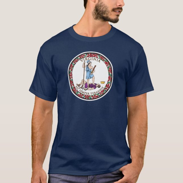 Staat Siegel Virginia, USA T-Shirt (Vorderseite)
