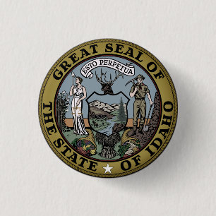 Staat Siegel von Idaho Button