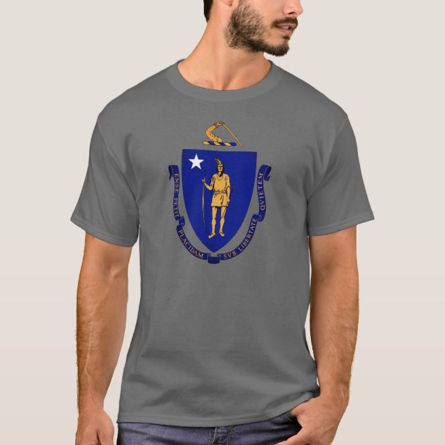 Staat Siegel von Massachusetts T-Shirt (Vorderseite)