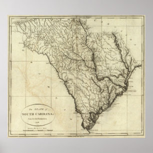 Staat South Carolina Poster