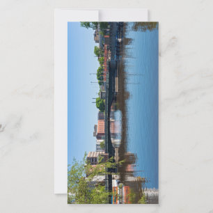 Staat Straßenbrücke durch den Fluss Milwaukee Ankündigung