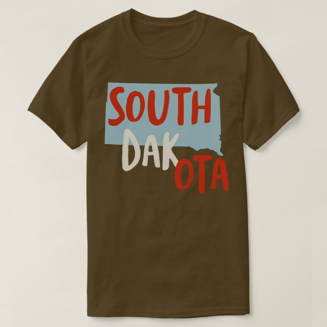 Staat Süddakota T-Shirt (Design vorne)