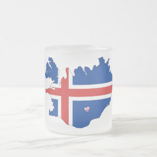 Staat Tasse/Island, Europa-Heimat Mattglastasse