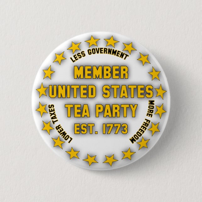 Staat-Tee-Party Button (Vorderseite)