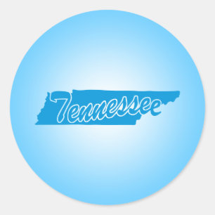 Staat Tennessee Klassischer Rundaufkleber Runder Aufkleber