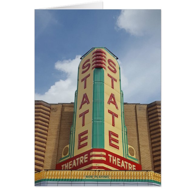 Staat Theater - Ann Arbor MI Grußkarte (Vorne)