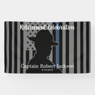 Staat Trooper Highway Patrol US Flag Retirement Banner