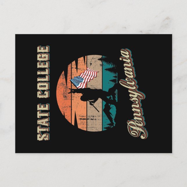 Staat Uni Pennsylvania Postkarte (Vorderseite)
