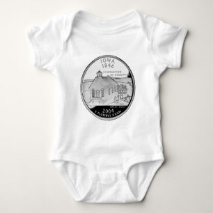 Staat Viertel der umkehrenden Imitate von Iowa Baby Strampler