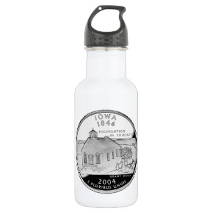 Staat Viertel der umkehrenden Imitate von Iowa Trinkflasche