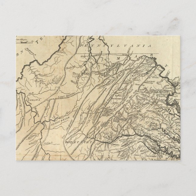 Staat Virginia 2 Postkarte (Vorderseite)