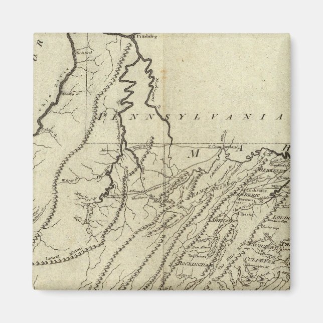 Staat Virginia Magnet (Vorne)