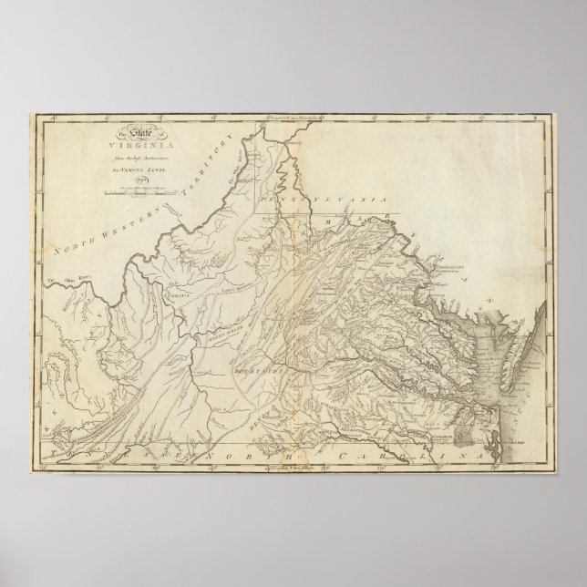 Staat Virginia Poster (Vorne)
