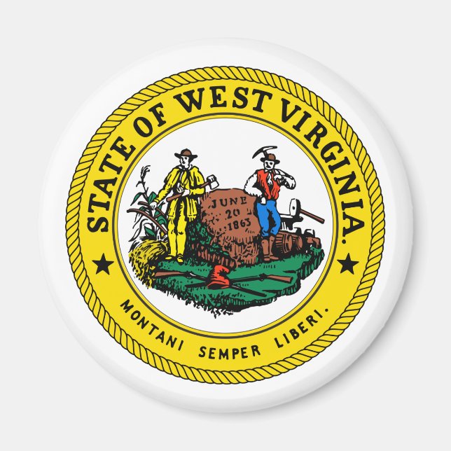 Staat Virginia, USA Magnet (Vorne)