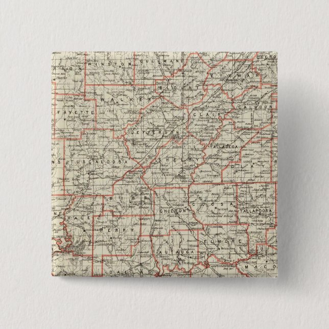 Staat von Alabama Button (Vorderseite)