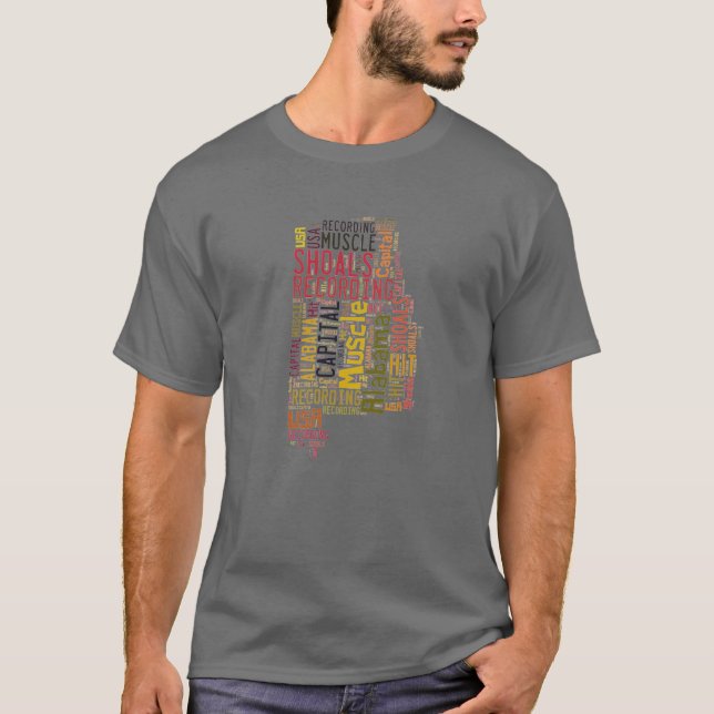 Staat von Alabama - Muskel-Massen T-Shirt (Vorderseite)