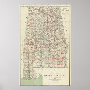 Staat von Alabama Poster