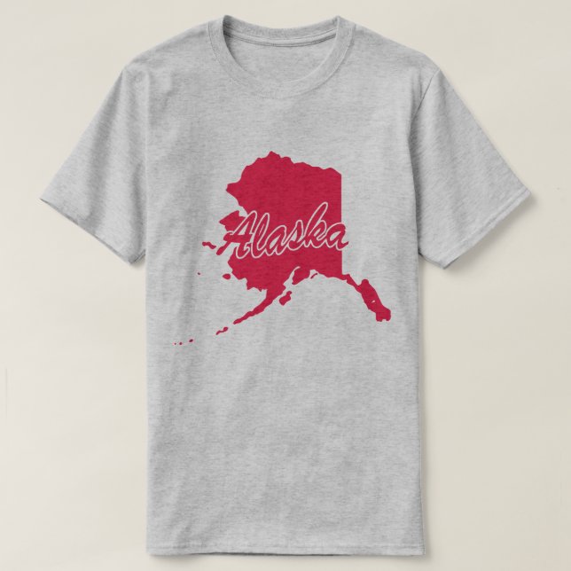 Staat von Alaska Form T - Shirt (Design vorne)
