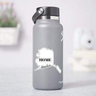 Staat von ALASKA Kontur des Staat . Alaska, Zuhaus Aufkleber
