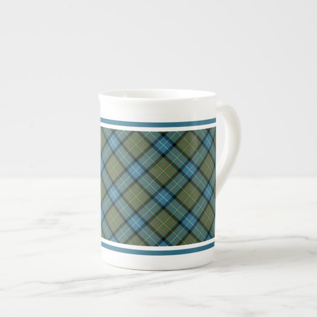 Staat von California Tartan Prozellantasse (Vorderseite Rechts)