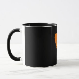 Staat von Calinia mit Haifischbecken in der Nähe v Tasse