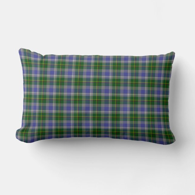 Staat von Connecticut Tartan Lendenkissen (Vorderseite)