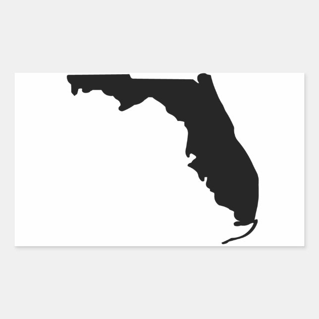 Staat von Florida Rechteckiger Aufkleber (Vorderseite)