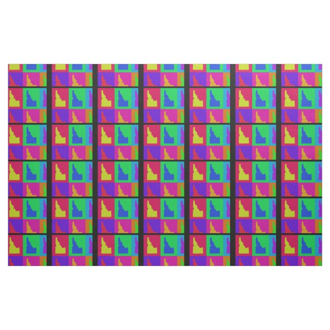 Staat von Idaho Pop Stoff (Fat Quarter (45,7 x 55,9 cm))