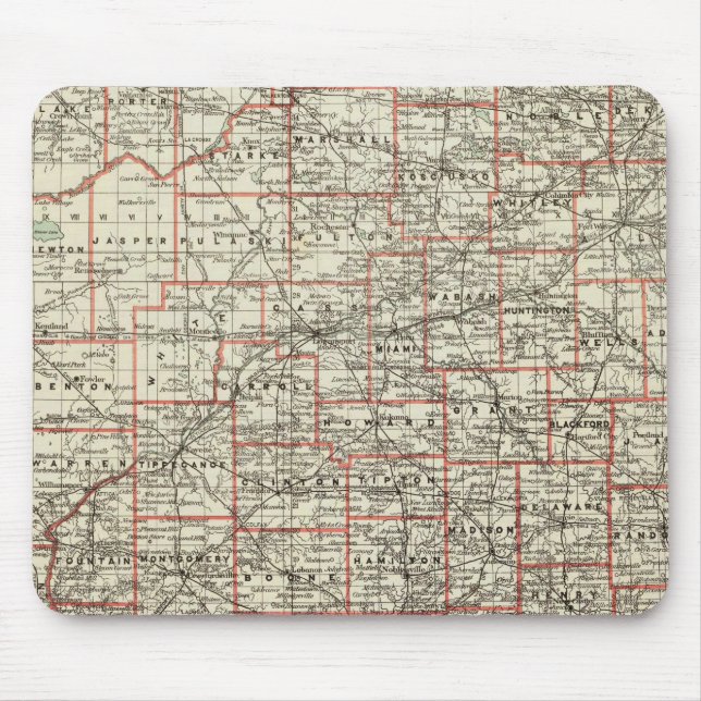 Staat von Indiana Mousepad (Vorne)